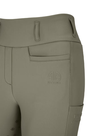 Linnett Tights Full Grip Olivengrøn