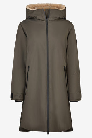 Gevoerde Regenjas Deep Khaki