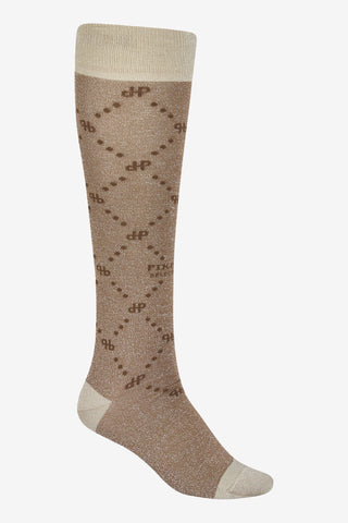 Chaussettes d'équitation Lurex Selection Beige