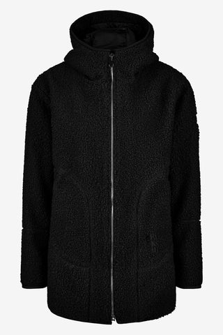 Teddyfleece Mantel Zwart