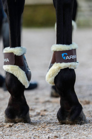 Carbon Supafleece Hinterbein Gamaschen Schwarz