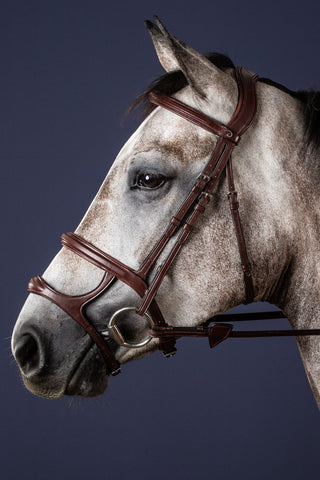 Double Noseband New English Brown