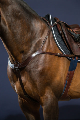 Brustplatte 5-Punkt New English Braun