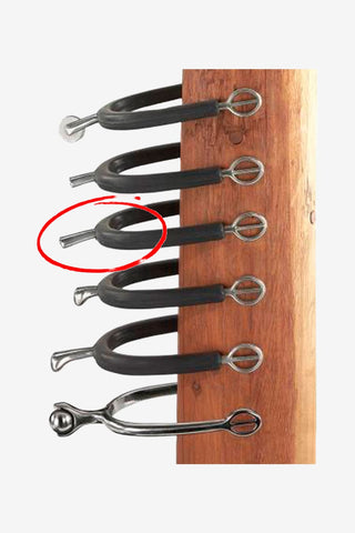 Källquist Equestrian Sporre Rak Gummi