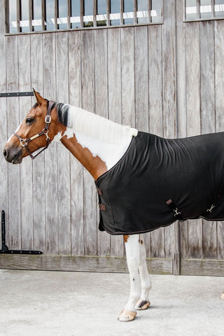 Cooler Fleece Abschwitzdecke Navy