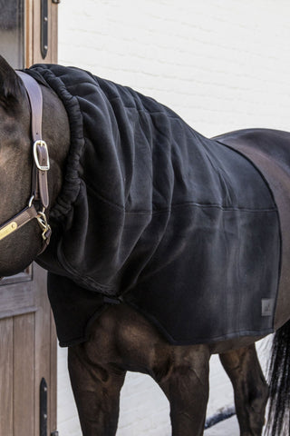 Dicker Fleece-Halsschutz Schwarz