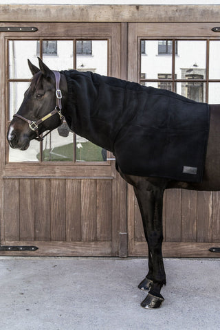 Dicker Fleece-Halsschutz Schwarz