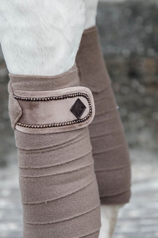 Bandages Polar Fleece Velvet Pearls Beige