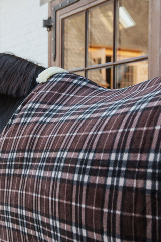 Gruby Koc Polarowy Brązowy