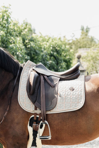 Pied-De-Poule Saddle Pad Black