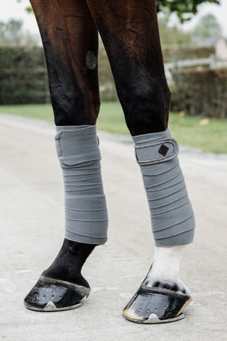 Polar Fleecebandagen Perlen Grau