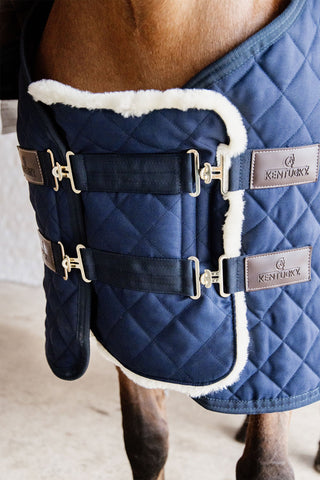 Quiltad Täckesförlängare Navy