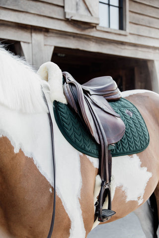 Skin Friendly sadelunderlag grøn