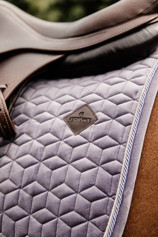 Tapis de selle en velours Poney Vieux Rose