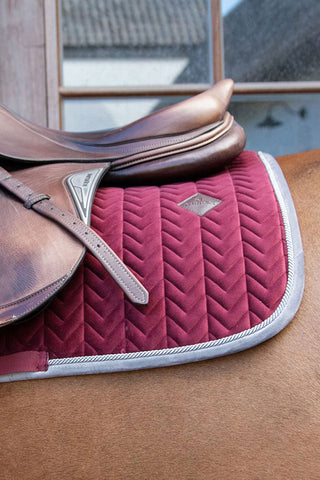 Saddle Pad Velvet Contrast