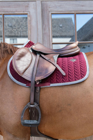 Saddle Pad Velvet Contrast