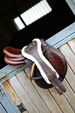 Anatomisch Lamsvel Singel Zwart