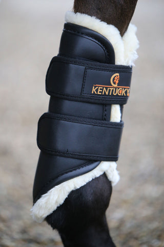 Turnout bagbensgamacher læder sort