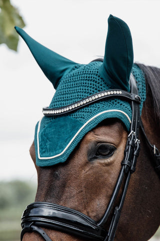 Wellington Fly Veil Velvet Dark Green