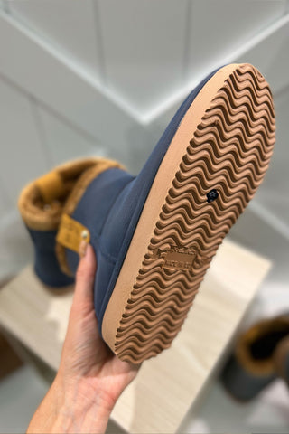 Vattentäta Vinterskor Navy/Brun