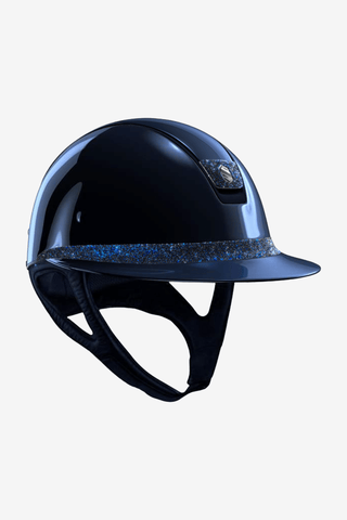 Samshield Glossy Miss Shield Crystal Matt Trim Frontal Band Fabric & Crystal Blazon