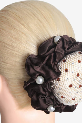 SD Design Satin Pearl Scrunchie