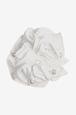 SD Design Satin Pearl Scrunchie