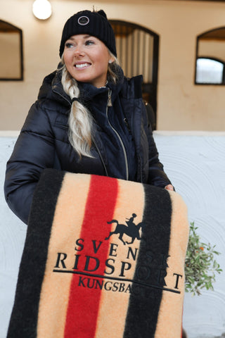 Svensk Ridsport Golden Stripe Yllefilt